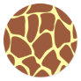 Brown Giraffe Print Pattern. Stickers