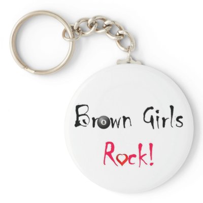 Brown Girls Rock Keychain by BrownskinBeauties