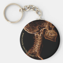 Brown/Gold C-Spine X-ray keychain