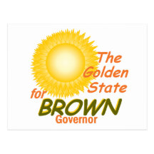 BROWN Governor Postcard