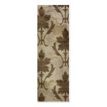 Brown grunge damask wallpaper bookmark business card