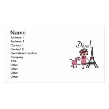 Brown Hair Diva Business Card Templates
