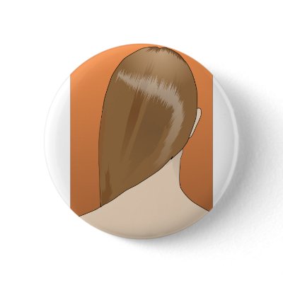 Brown Hair Lady Pin by ArgosDesigns
