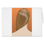 Brown Hair Lady Card