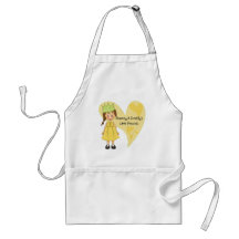 Brown Hair Mommy and Daddy's Princess Apron