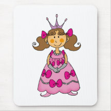 Brown haired princess mouse mat