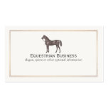 Brown Horse Equestrian Business Card