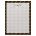 Brown Houndstooth Handsome Gentlemen's Pattern letterhead