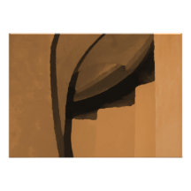 Brown industrial style abstract. personalized invitation