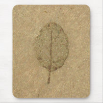 Brown Leaf fossil Mouse Pad