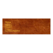 Brown Leather Business Card