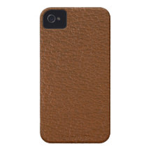 Brown leather iPhone 4 Case-Mate case