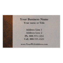 Brown Leather Texture Business Card Templates