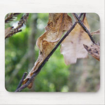 Brown Leaves Mousepads