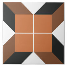 Brown Module 6 large ceramic tile