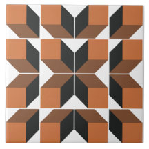 Brown Module 9 large ceramic tile