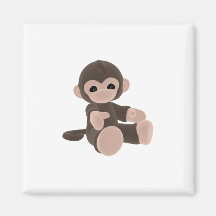 Brown Monkey Magnet
