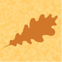 Brown Oak Leaf Design. Acrylic Cut Outs