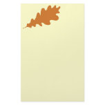 Brown Oak Leaf Design. Stationery Design