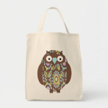 brown owl canvas bag