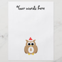 Brown owl santa flyers