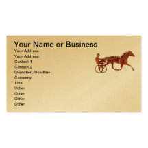 Brown Pacer Silhouette Business Card