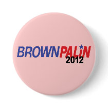 Brown Palin 2012 Pinback Buttons