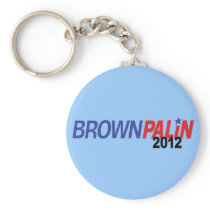 Brown Palin 2012 Keychain