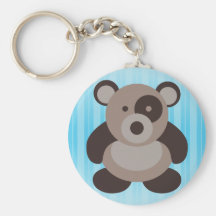 Brown Panda Bear Key Chain