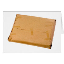 Brown parcel cards