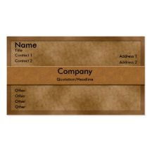 Brown Parchment Business Card