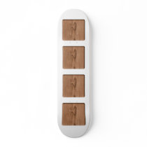Brown Patterned Image. On white. Skate Boards