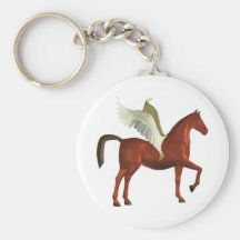 Brown Pegasus Keychain