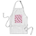 Brown & Pink Polka Dots Apron