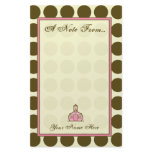 Brown Polka Dot Fashion Stationery for Teachers