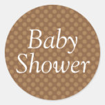 Brown Polka Dot Sticker