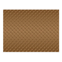 Brown polka dots on brown background postcards