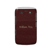 Brown Polkadot Blackberry Case