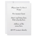 Brown Printed Pattern and Custom Letter. Announcement