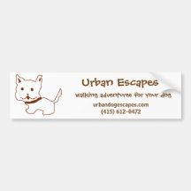 Brown Puppy Bumper Sticker