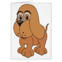 Brown Puppy Dog Cards