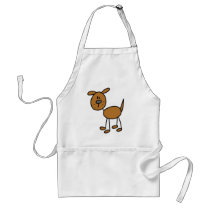 Brown Puppy Dog Tshirts and Gifts Apron