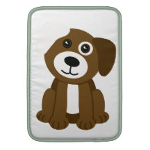 Brown Puppy MacBook Sleeves