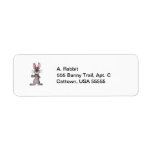 Brown Rabbit Return Address Labels
