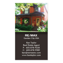 Brown Real Estate House Business Card
