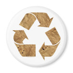 Brown Recycle Sign magnets
