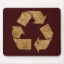 Brown Recycle Sign Mousepad
