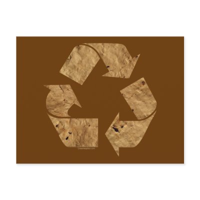Brown Recycle Sign by GreenNeighborRecycle