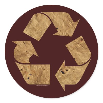 Brown Recycle Sign by GreenNeighborRecycle