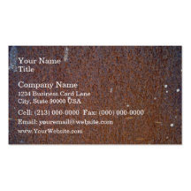 Brown Rust Metal Texture Business Cards